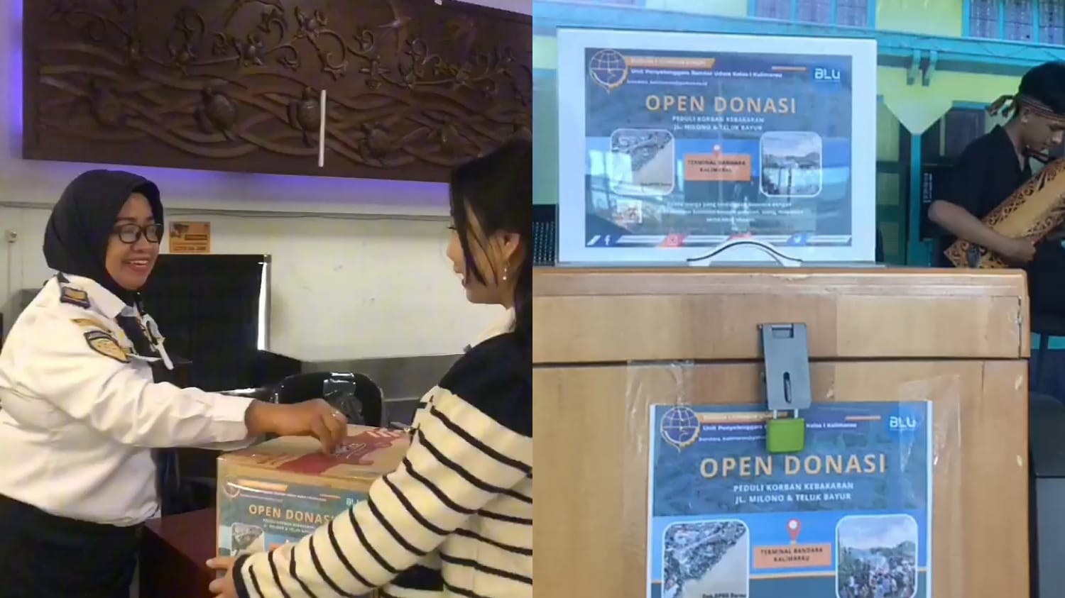 Sayap Kemanusiaan Terbentang, Bandara Kalimarau Ulurkan Tangan Bagi Korban Kebakaran