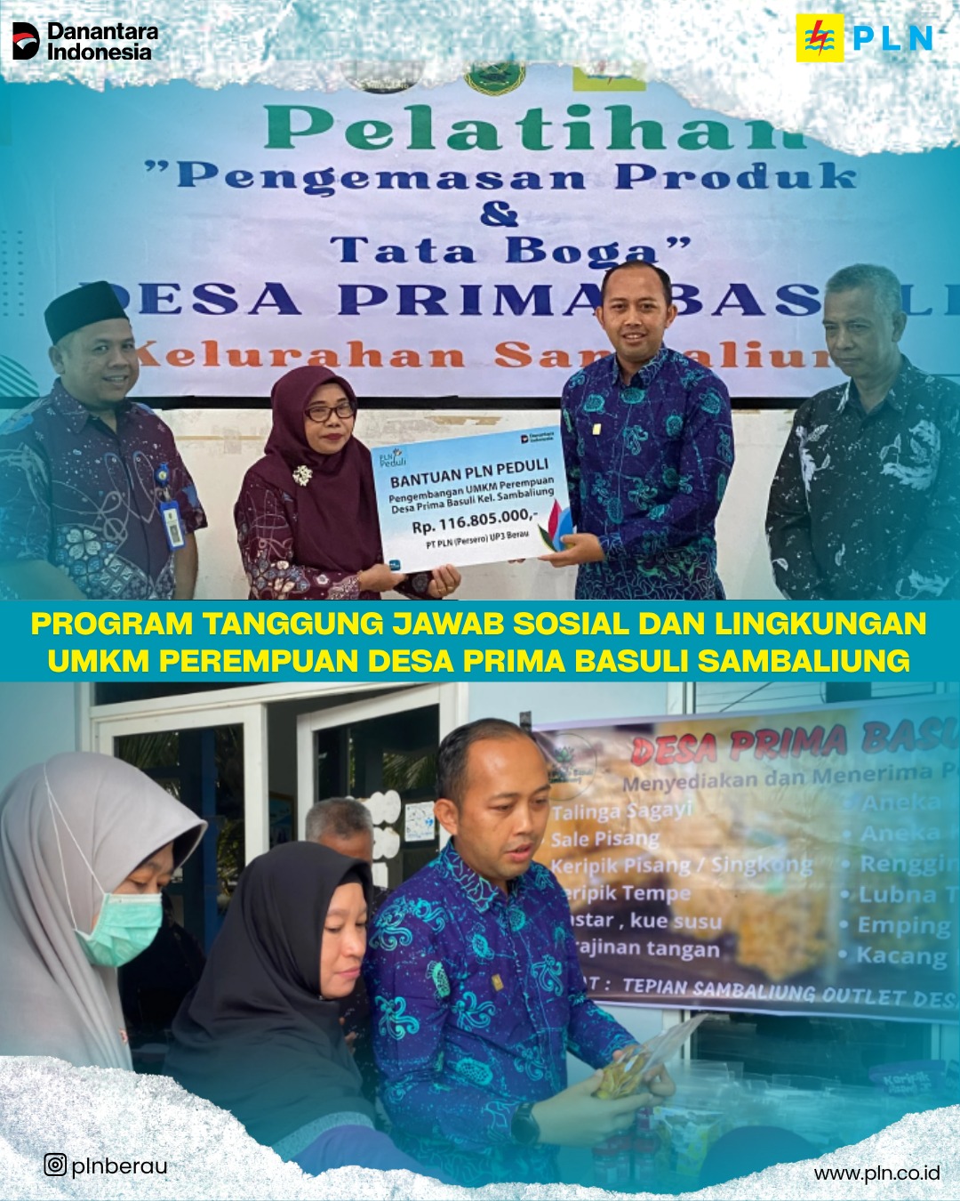 PLN Berau Tingkatkan Kapasitas UMKM Sambaliung Melalui Bantuan TJSL dan Peningkatan SDM