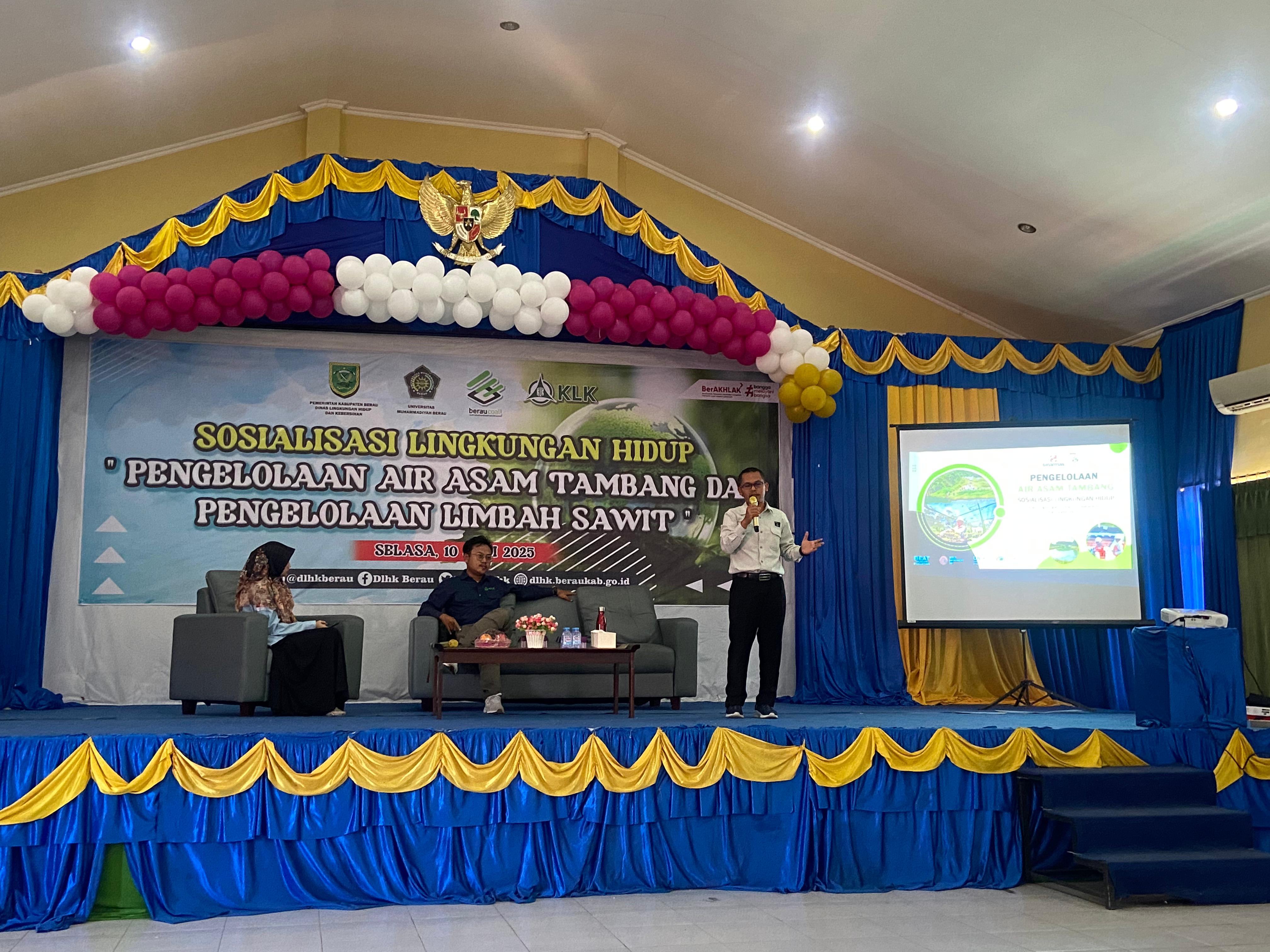 DLHK Berau dan UM Berau Gandeng KLK serta Berau Coal dalam Sosialisasi Penanganan Limbah Tambang dan Sawit