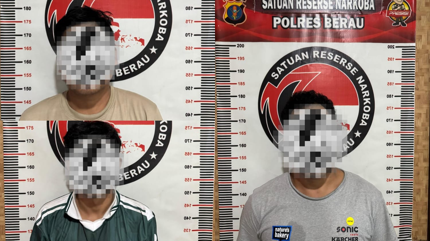 Tiga Pengedar Sabu Digulung, Polres Berau Sita Satu Kilogram Lebih Sabu