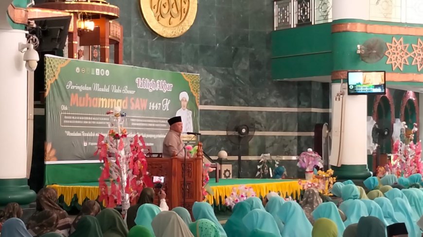 Majelis Taklim Gelar Tabligh Akbar  Memperingati Maulid Nabi SAW, Gamalis Apresiasi Kebersamaan Umat