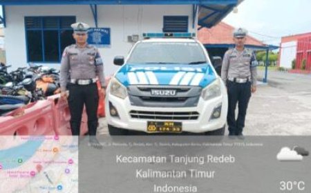 Patroli Humanis Sat Lantas Berau Jamin Kelancaran Lalu Lintas di Tanjung Redeb