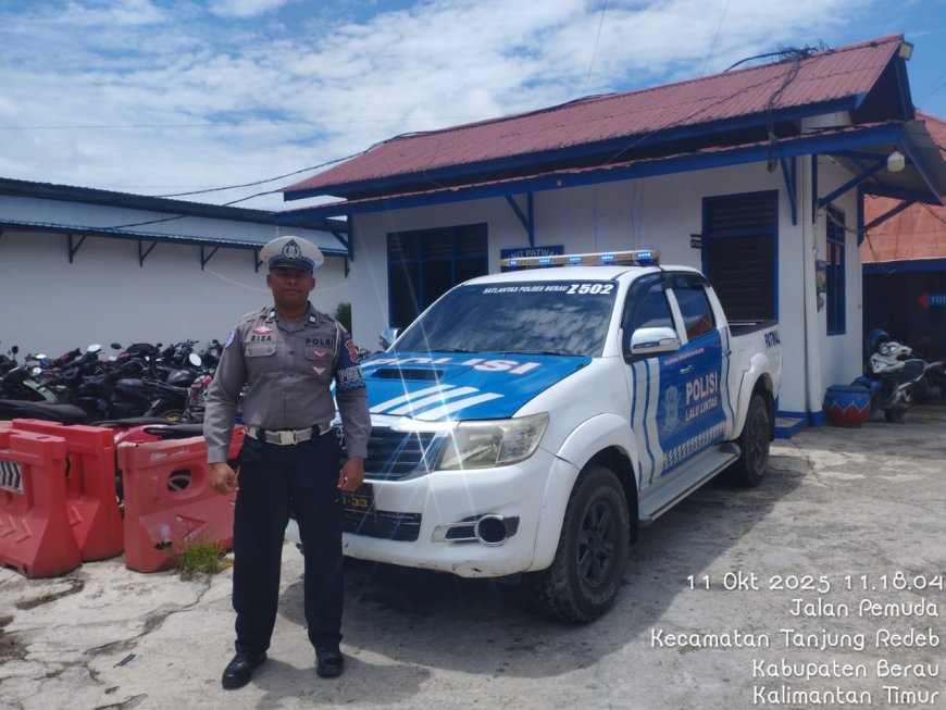 Patroli Humanis Satlantas Berau Tegaskan Prioritas Edukasi Keselamatan di Jalan