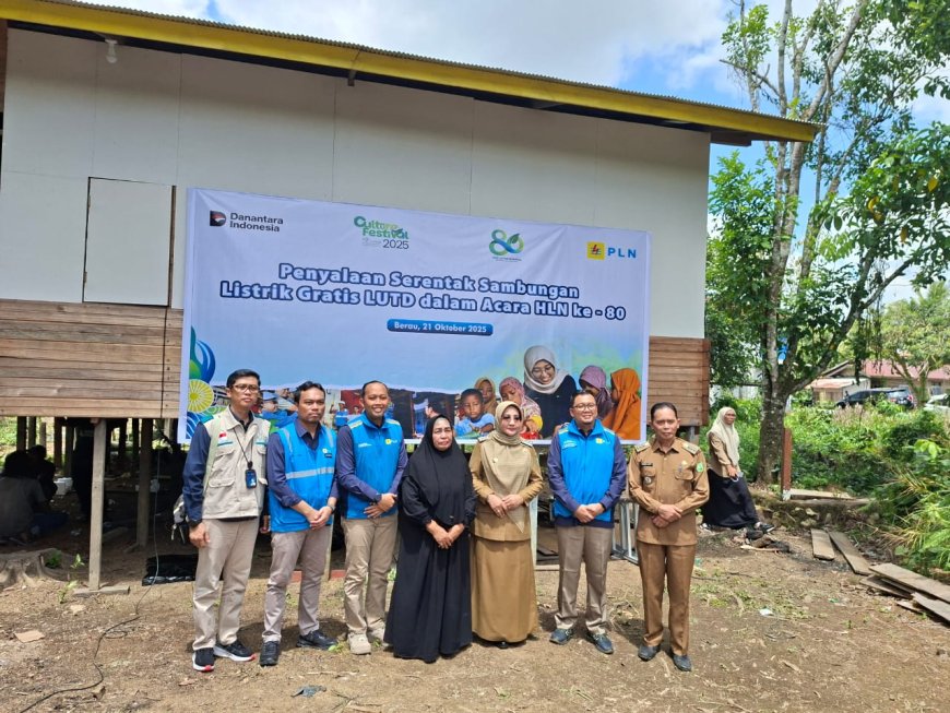 PLN UP3 Berau Sambungkan Listrik Gratis Untuk 234 Rumah, Pemkab Apresiasi Dukungan Pemerataan Energi