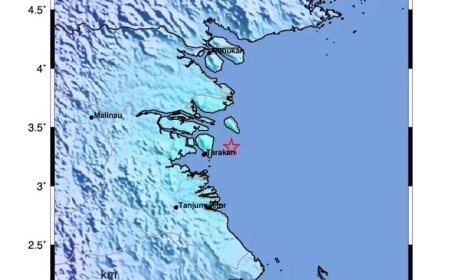 Gempa Tektonik 4,8 Guncang Tarakan, BMKG Pastikan Tidak Berpotensi Tsunami