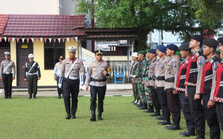 Polres Berau Resmikan Operasi Zebra Mahakam 2025 dengan 8 fokus pelanggaran lalu lintas