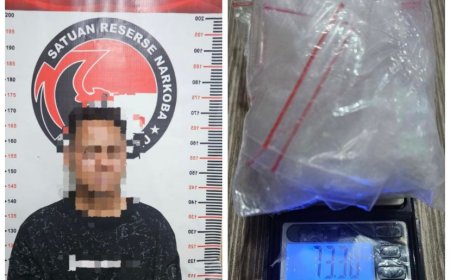 Satresnarkoba Polres Berau Sita 73,30 Gram Sabu, Pengedar 38 Tahun di Karang Ambun Ditangkap