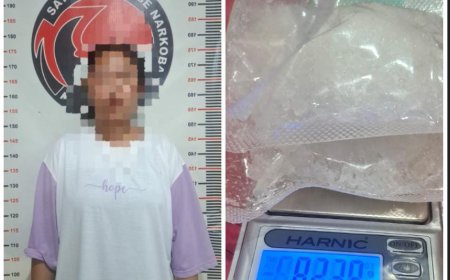 Bawa 82 Gram Sabu, Ibu Rumah Tangga di Sambaliung Ditangkap Satresnarkoba Polres Berau