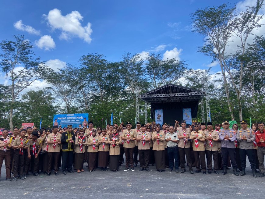Berau Jadi Tuan Rumah, Bupati Berau Tekankan Sikap Pramuka Sejati dalam Kemah Dewan Kerja Se-Kalimantan Timur