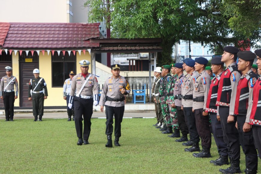 Polres Berau Resmikan Operasi Zebra Mahakam 2025 dengan 8 fokus pelanggaran lalu lintas