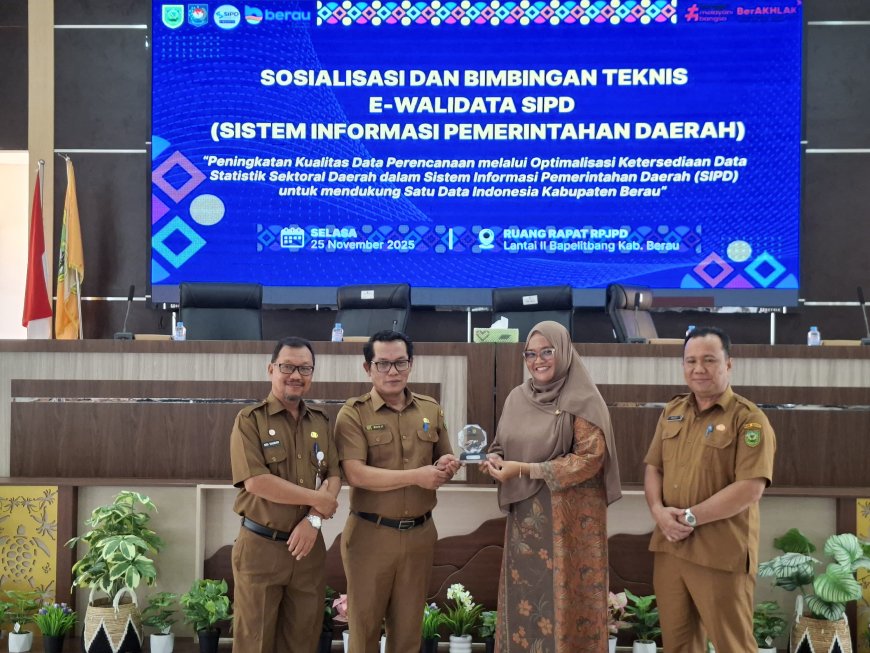 Diskominfo Berau Perkuat Tata Kelola Satu Data Lewat Implementasi E-Walidata SIPD