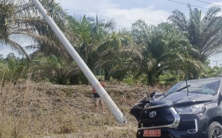Pemadaman Listrik Darurat di Tanjung Batu dan Sekitarnya, Perbaikan Tiang Jaringan Tertabrak