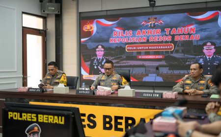 Polres Berau Siagakan 635 Personel Gabungan Amankan Malam Pergantian Tahun 2026