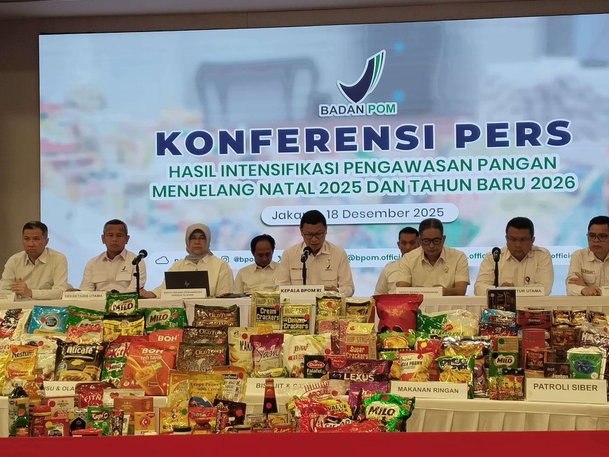 BPOM Temukan 126 Ribu Pangan Ilegal Jelang Nataru