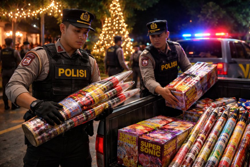 Polres Berau Larang Penggunaan Kembang Api Skala Besar Selama Perayaan Nataru