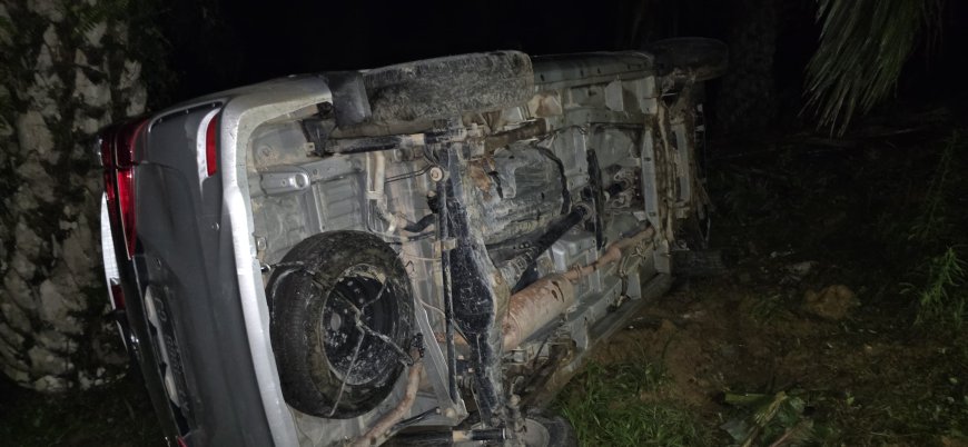 Minim Rambu dan Tanpa Sinyal Kendaraan Terbalik di Kebun Sawit Jalur Tabalar Ulu