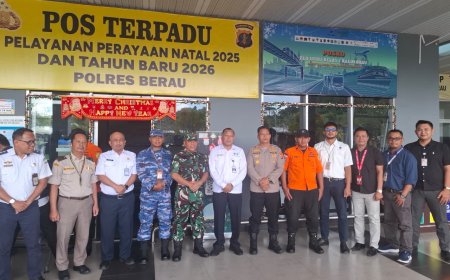 Sinergi Lintas Instansi Sukses Jaga Arus Nataru di Bandara Kalimarau, Operasional Berakhir Zero Accident