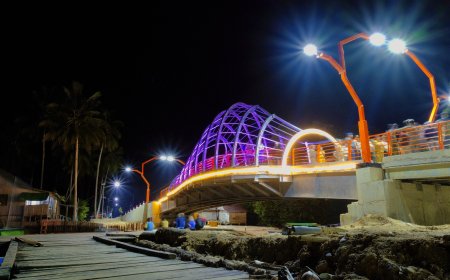 Jembatan Sei Sumbang Diproyeksikan Jadi Landmark Wisata Baru Teluk Sumbang