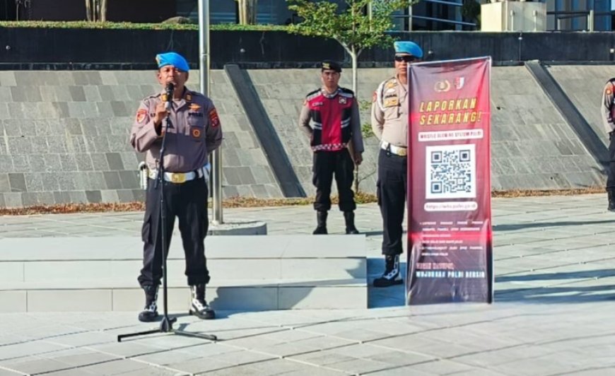 Sipropam Polres Berau Sosialisasikan WBS Online Polri kepada Personel
