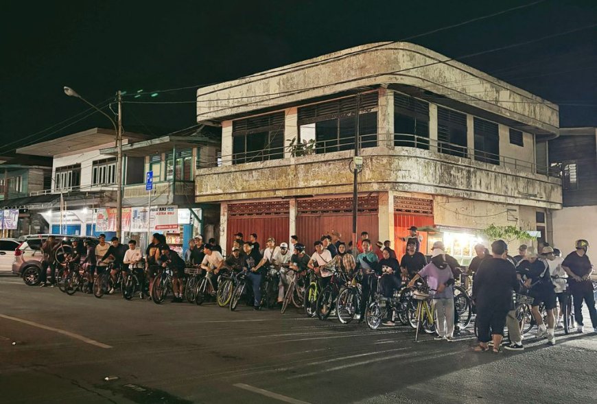 Abissia Bike Gelar Berau Night Ride, Puluhan Pesepeda Ramaikan Tanjung Redeb