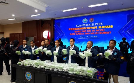 BNN Bongkar Dua Operasi Besar Jaringan Aceh, 360 Kilogram Narkotika Diamankan