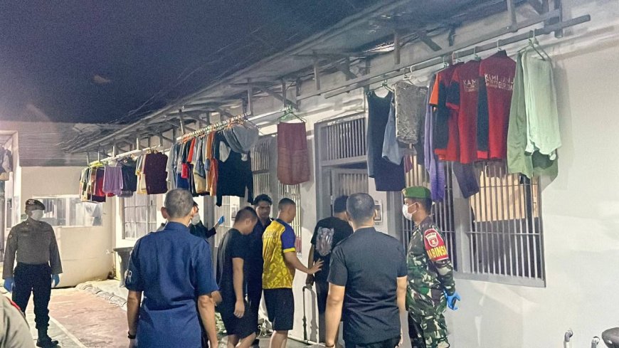 Pastikan Keamanan Menjelang Bulan Ramadhan, Rutan Kelas IIB  Tanjung  Redeb gelar Razia