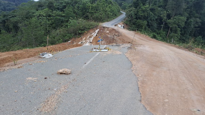 DPUPR Berau Akui Perbaikan Jalan Longsor Pegat Bukur Belum Masuk Usulan 2026