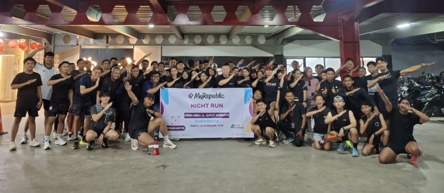 Semangat Hidup Sehat Menggema di Samarinda, WIM Club dan MyRepublic Kolaborasi Gelar Lari Bersama