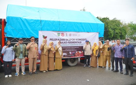 Tembus Pasar Prancis! Berau Resmi Ekspor 10 Ton Biji Kakao Fermentasi Premium