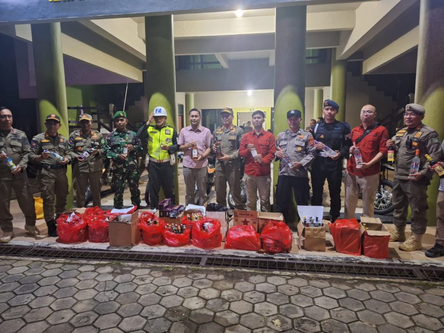 Peredaran Miras Masih Marak di Berau, Aparat Sita Ratusan Botol Selama Ramadan