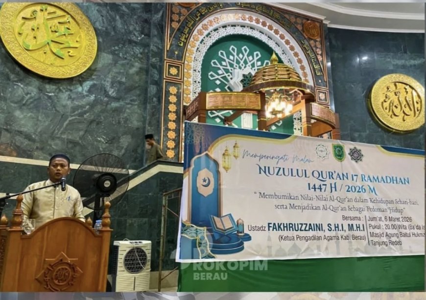 Peringati Nuzulul Qur’an, Sekda Berau Serukan Pesan Toleransi di Tengah Masyarakat